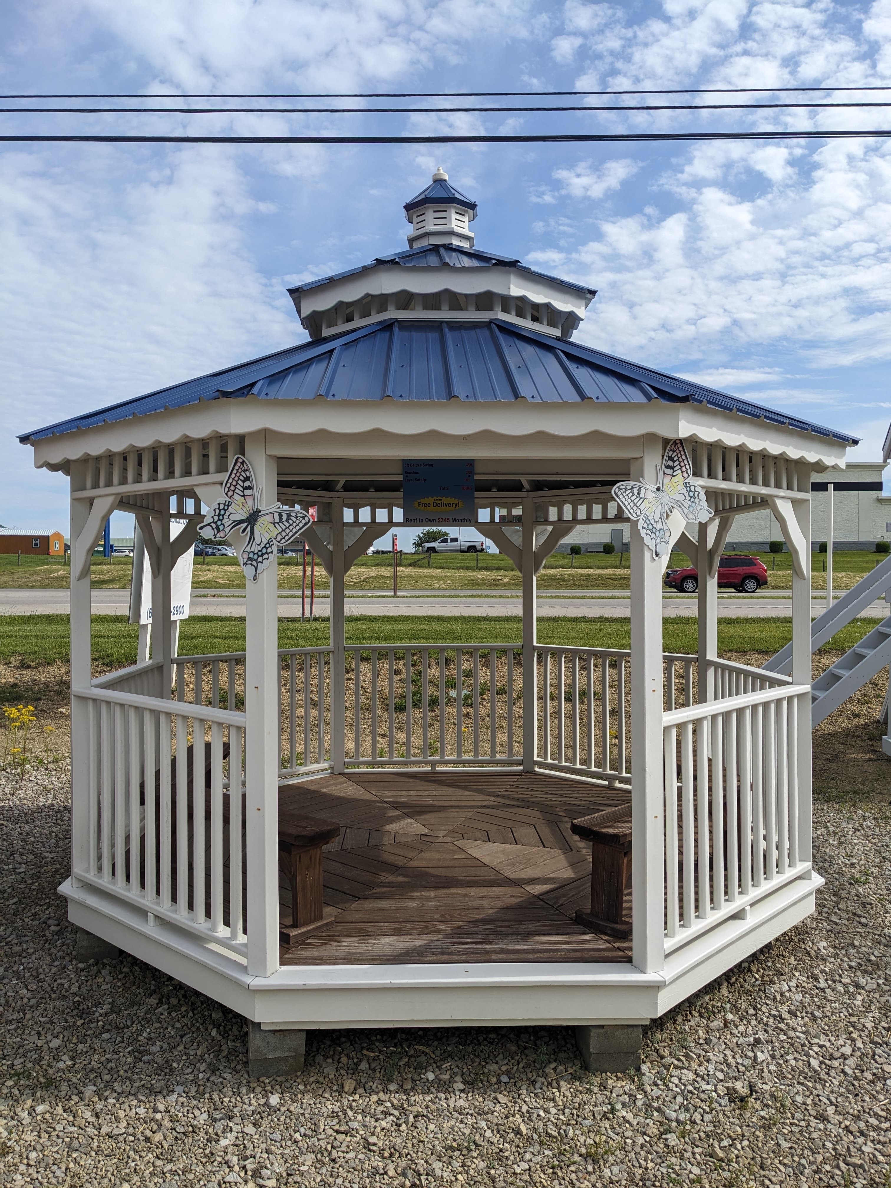 12 ft Gazebo w/ Double Roof