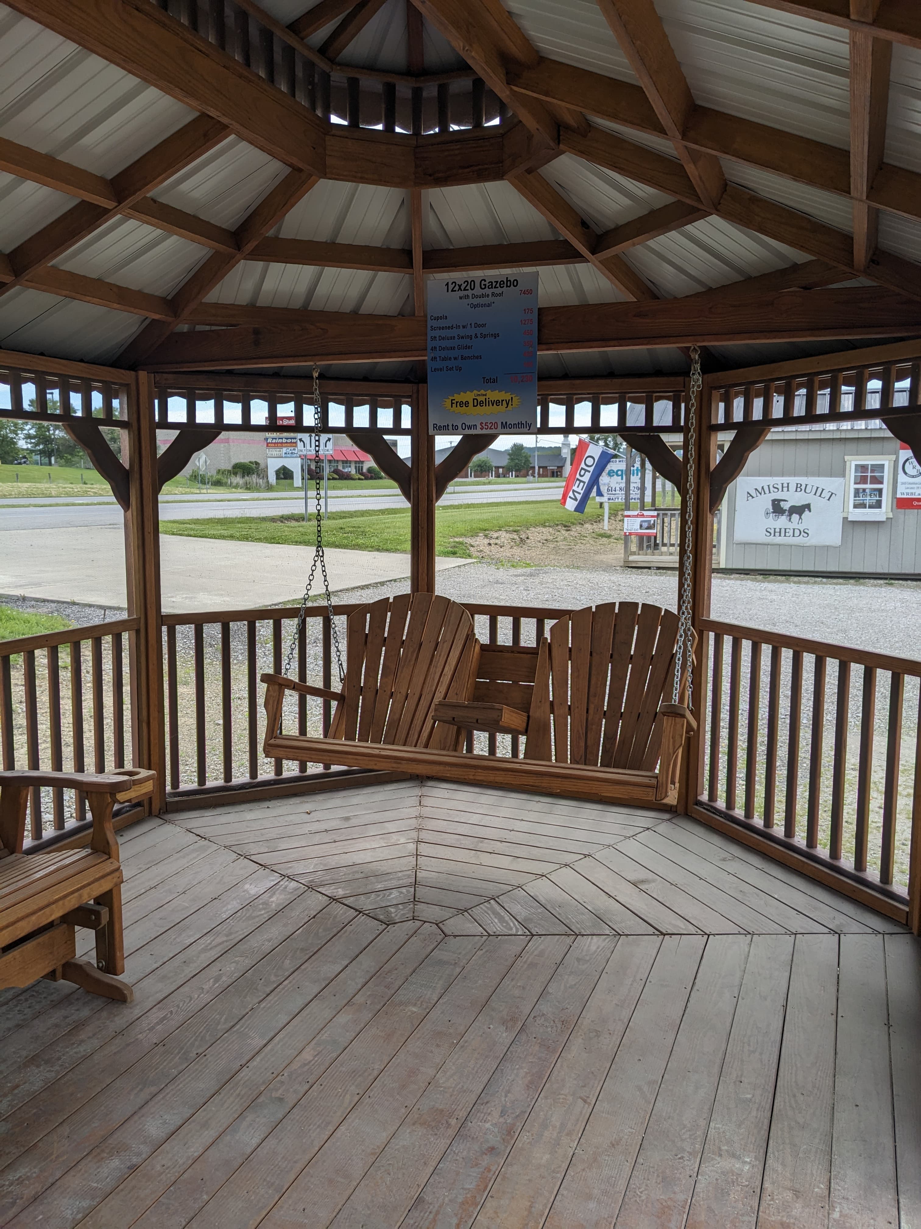 Gazebo -- 12x20 w/ Double Roof